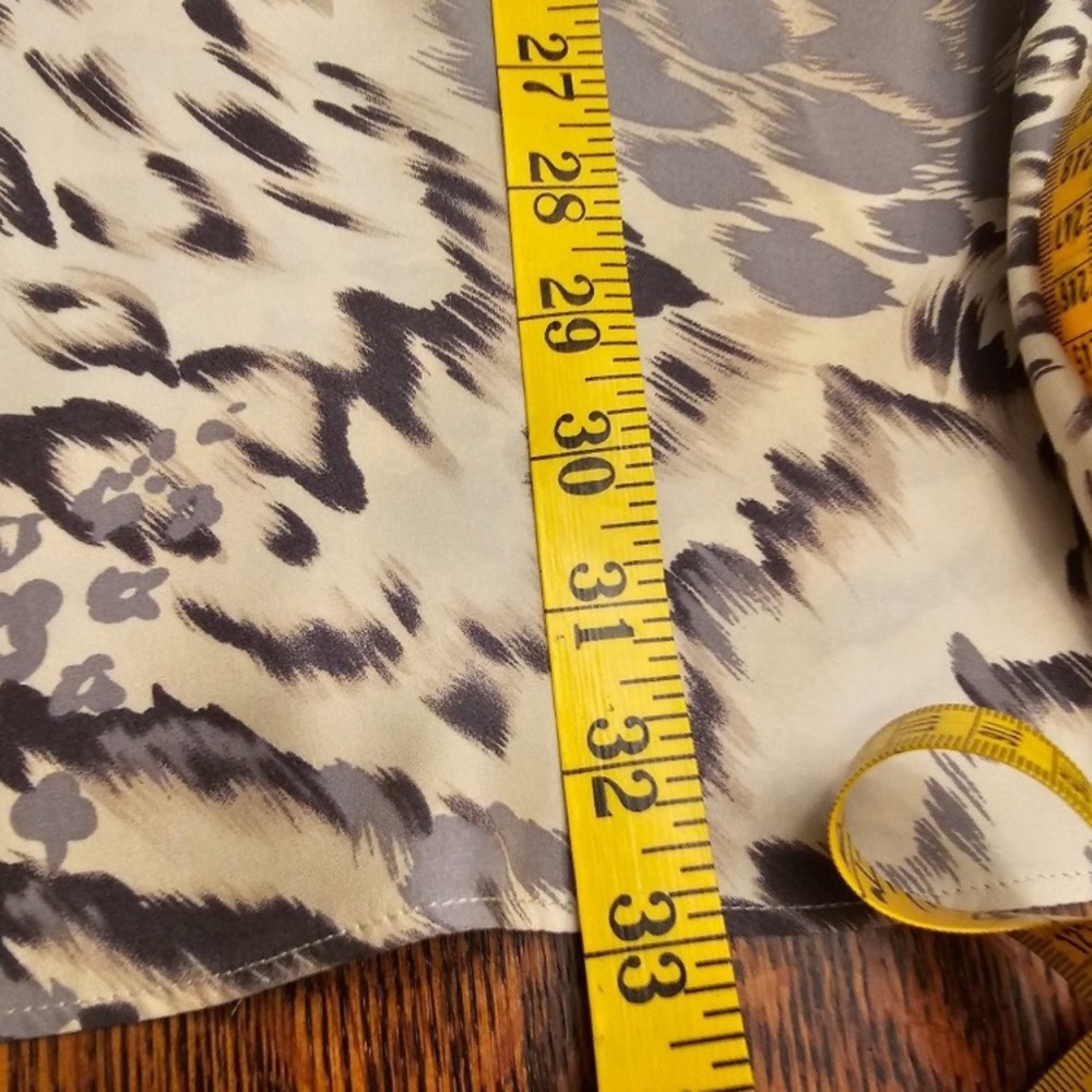 Elizabeth & James Animal Print One Shoulder Cocktail Dress Mob Wife Silk Size 2 - Picture 11 of 11